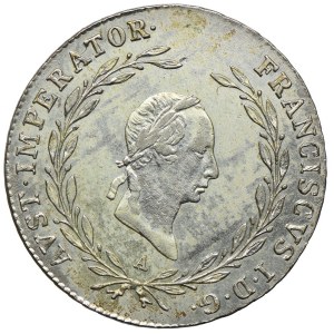 Austria, Franciszek II, 20 krajcarów 1827, Wiedeń