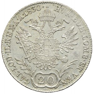 Austria, Franciszek II, 20 krajcarów 1830, Wiedeń