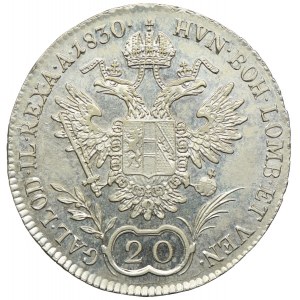 Austria, Franciszek II, 20 krajcarów 1830, Kremnica