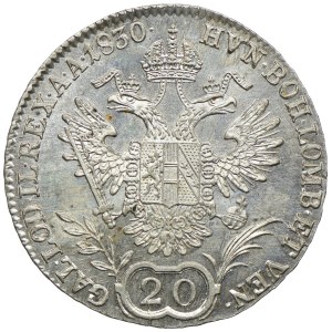 Austria, Franciszek II, 20 krajcarów 1830, Praga