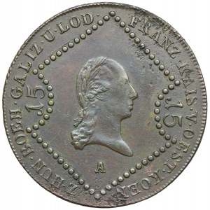 Austria, Franciszek II, 15 krajcarów 1807, Wiedeń