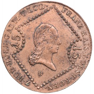 Austria, Franciszek II, 15 krajcarów 1807, Kremnica