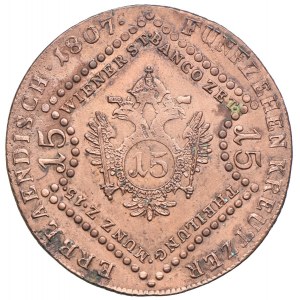 Austria, Franciszek II, 15 krajcarów 1807, Kremnica