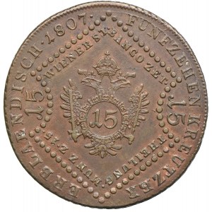 Austria, Franciszek II, 15 krajcarów 1807, Smolnik