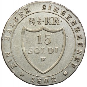 Austria, Gorycja, Franciszek I, 15 soldi 1802, Hall