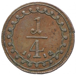 Austria, Franciszek II, 1/4 krajcara 1812, Wiedeń