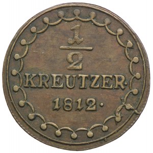 Austria, Franciszek II, 1/2 krajcara 1812, Wiedeń
