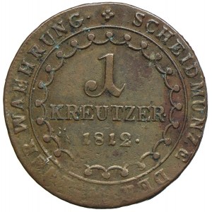 Austria, Franciszek II, 1 krajcar 1812, Kremnica