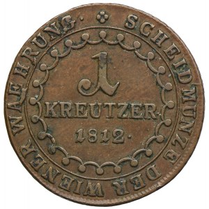 Austria, Franciszek II, 1 krajcar 1812, Wiedeń