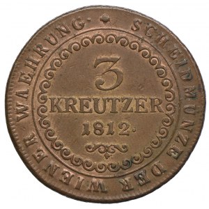 Austria, Franciszek II, 3 krajcary 1812, Smolnik