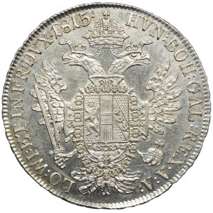 Austria, Franciszek II, 1/2 talara 1815, Wiedeń