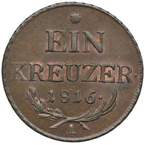 Austria, Franciszek II, 1 krajcar 1816, Wiedeń