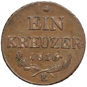 Austria, Franciszek II, 1 krajcar 1816, Karlsburg