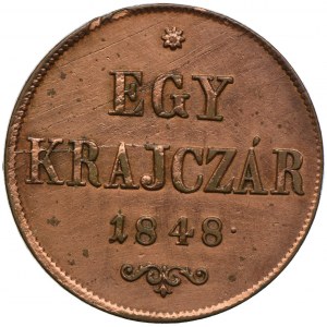 Węgry, 1 krajcar 1848, Nagybanya