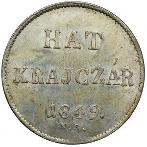Węgry, 6 krajcarów 1849, Nagybanya