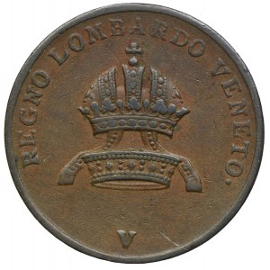 Austria, Franciszek II, Lombardia-Wenecja, 3 centesimi 1822, Wenecja