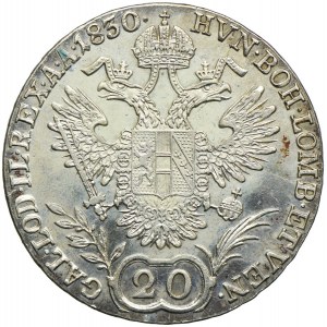 Austria, Franciszek II, 20 krajcarów 1830, Praga