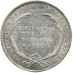 Austria, Franciszek II, żeton koronacyjny 1804