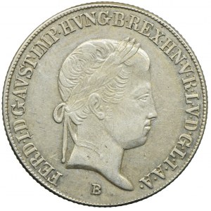 Węgry, Ferdynand I, 20 krajcarów 1843, Kremnica