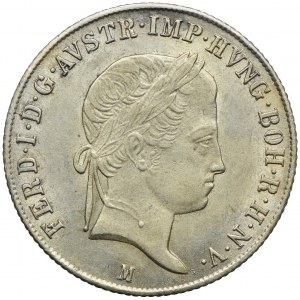 Austria, Ferdynand I, 20 krajcarów 1843, Milano