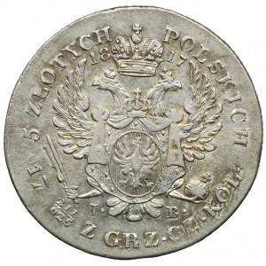 Królestwo Kongresowe, Aleksander I, 5 złotych 1817 IB, Warszawa