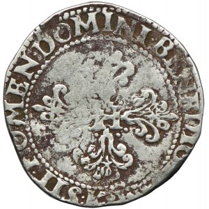 Henryk III Walezy, frank 1585 K, Bordeaux