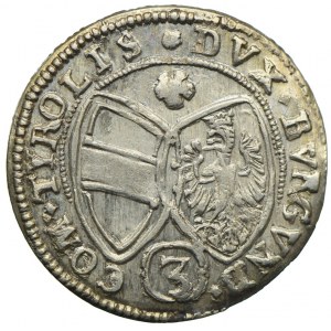 Austria, Ferdynand Karol, 3 krajcary 1641, Hall