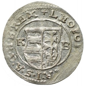Węgry, Leopold I, denar 1673, Kremnica