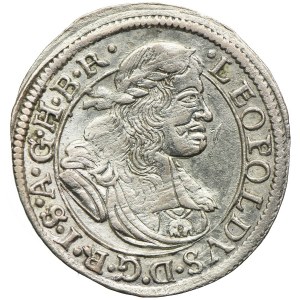 Śląsk pod panowaniem habsburskim, Leopold I, 1 krajcar 1671 SHS, Wrocław