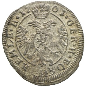 Austria, Leopold I, 1 krajcar 1701 CK, Kutna Hora