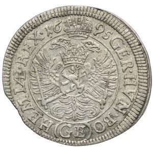 Austria, Leopold I, 3 krajcary 1695, Praga