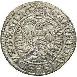 Śląsk pod panowaniem habsburskim, Leopold I, 3 krajcary 1670, Wrocław