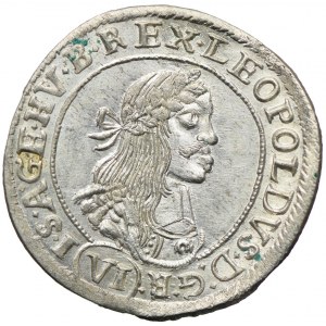 Węgry, Leopold I, 6 krajcarów 1670, Kremnica