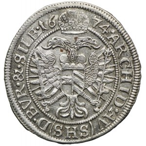 Śląsk pod panowaniem habsburskim, Leopold I, 6 krajcarów 1674, Wrocław