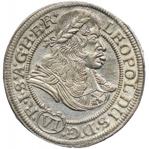 Śląsk pod panowaniem habsburskim, Leopold I, 6 krajcarów 1673, Wrocław