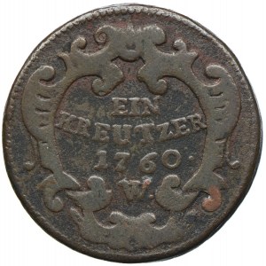 Austria, Franciszek I, 1 krajcar 1760, Wiedeń