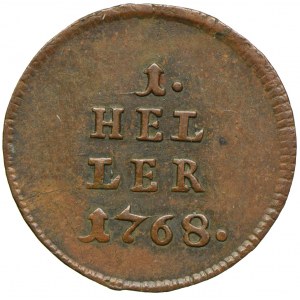 Austria, Maria Teresa, 1 heller 1768, Wiedeń