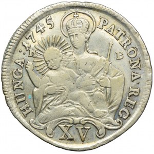 Austria, Maria Teresa, 15 krajcarów 1745 KB, Kremnica