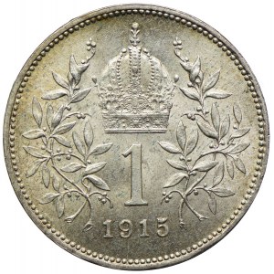 Austria, Franciszek Józef I, 1 korona 1915, Wiedeń