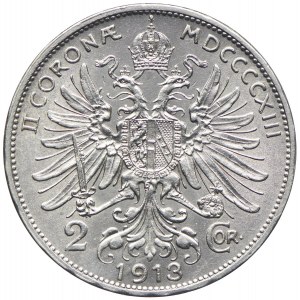 Austria, Franciszek Józef I, 2 korony 1913
