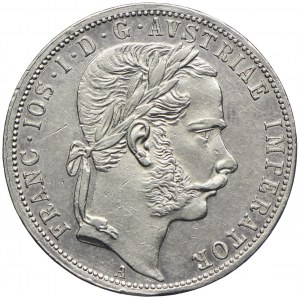 Austria, Franciszek Józef I, 1 floren 1866, Wiedeń