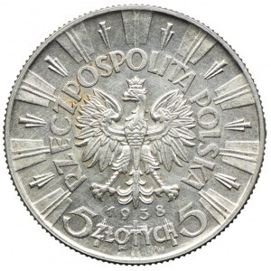 5 złotych 1938, Józef Piłsudski