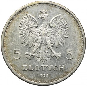 5 złotych 1928, Warszawa, Nike