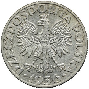 5 złotych 1936, Żaglowiec