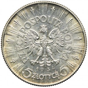 5 złotych 1934, Józef Piłsudski