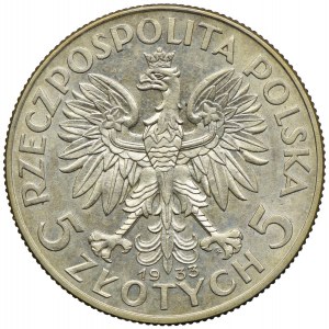 5 złotych 1933, Głowa Kobiety