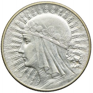 10 złotych 1932 bz, Londyn, Głowa Kobieta