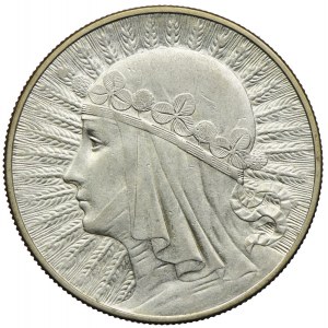 10 złotych 1933, Głowa Kobieta
