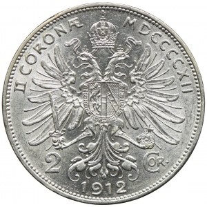 Austria, Franciszek Józef I, 2 korony 1912