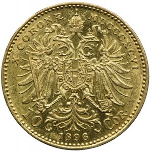 Austria, Franciszek Józef I, 10 koron 1896, Wiedeń